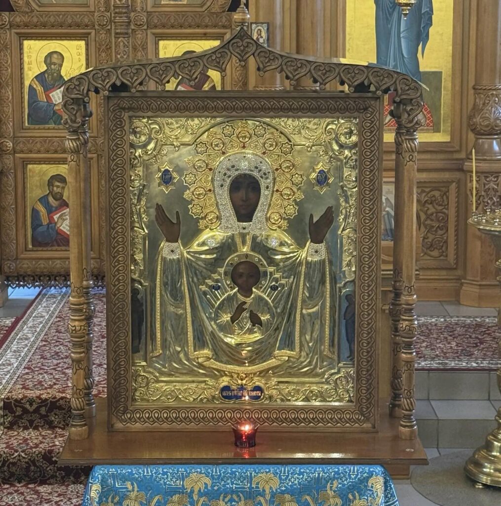Встреча в приписном храме главную святыню ко Дню Крещения Руси — Абалакскую икону Божией Матери.